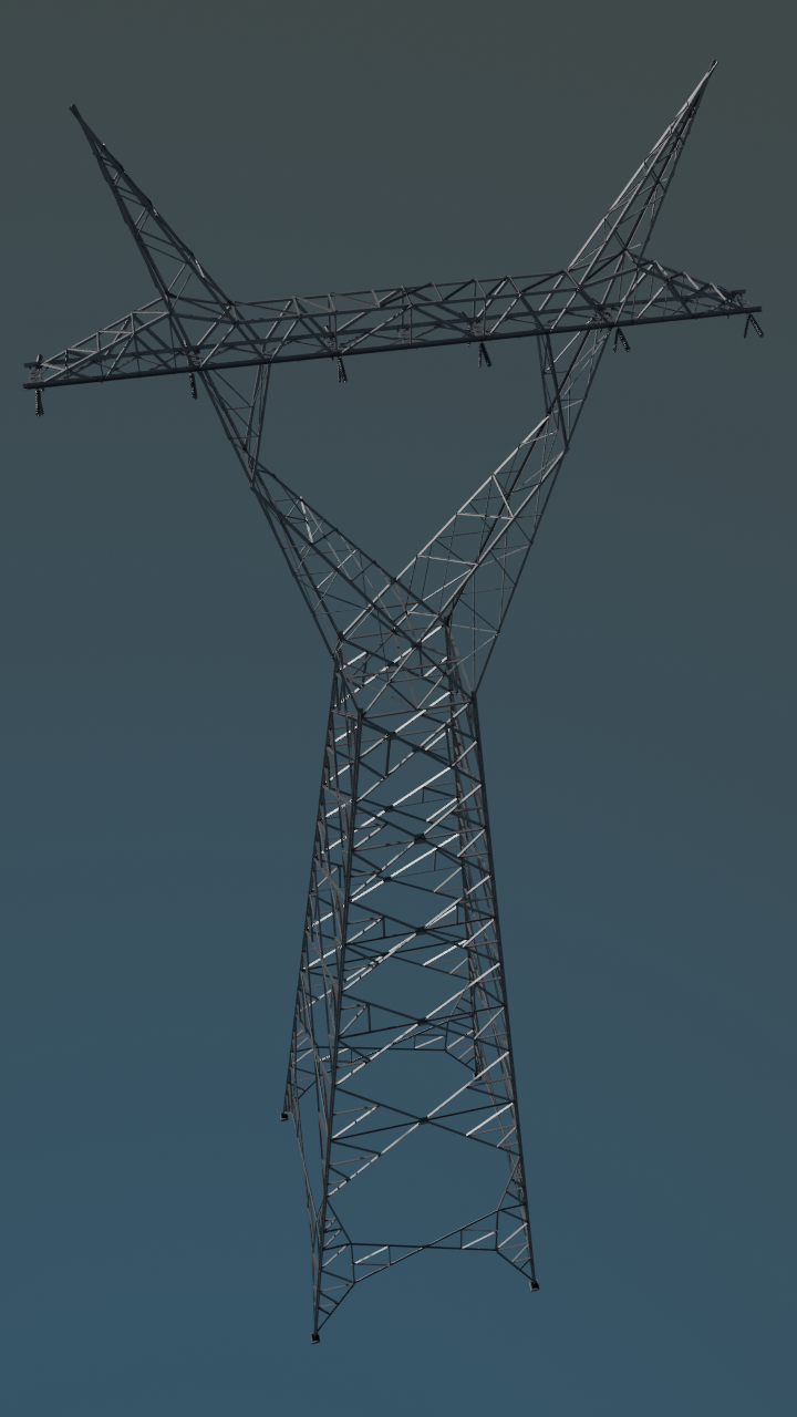 Corset power transmission tower preview image 1